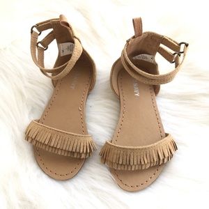 Old Navy fringe boho sandals